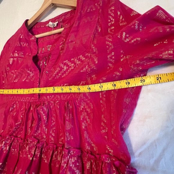 Elan Clara dress in pink and metallic gold size M - Picture 7 of 7